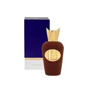 Sosprio IL Padrino Eau de Parfum, Brown Suede Bottle with Gold Crown, Luxury Fragrance